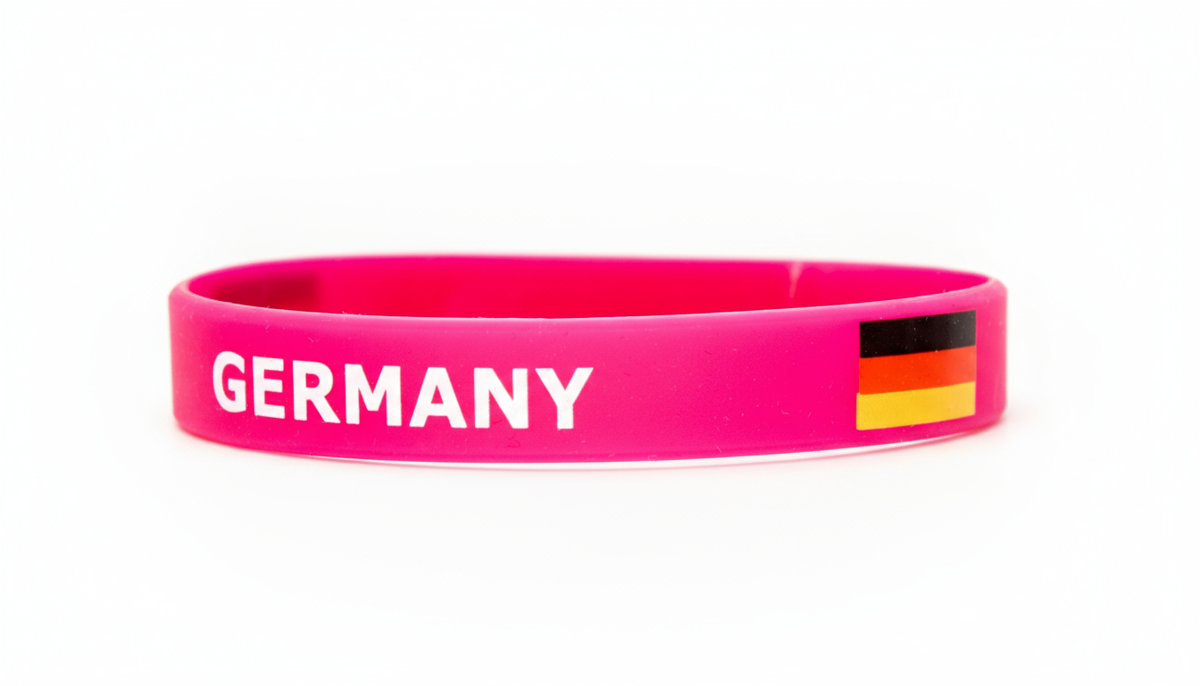 Silikonarmband Germany pink
