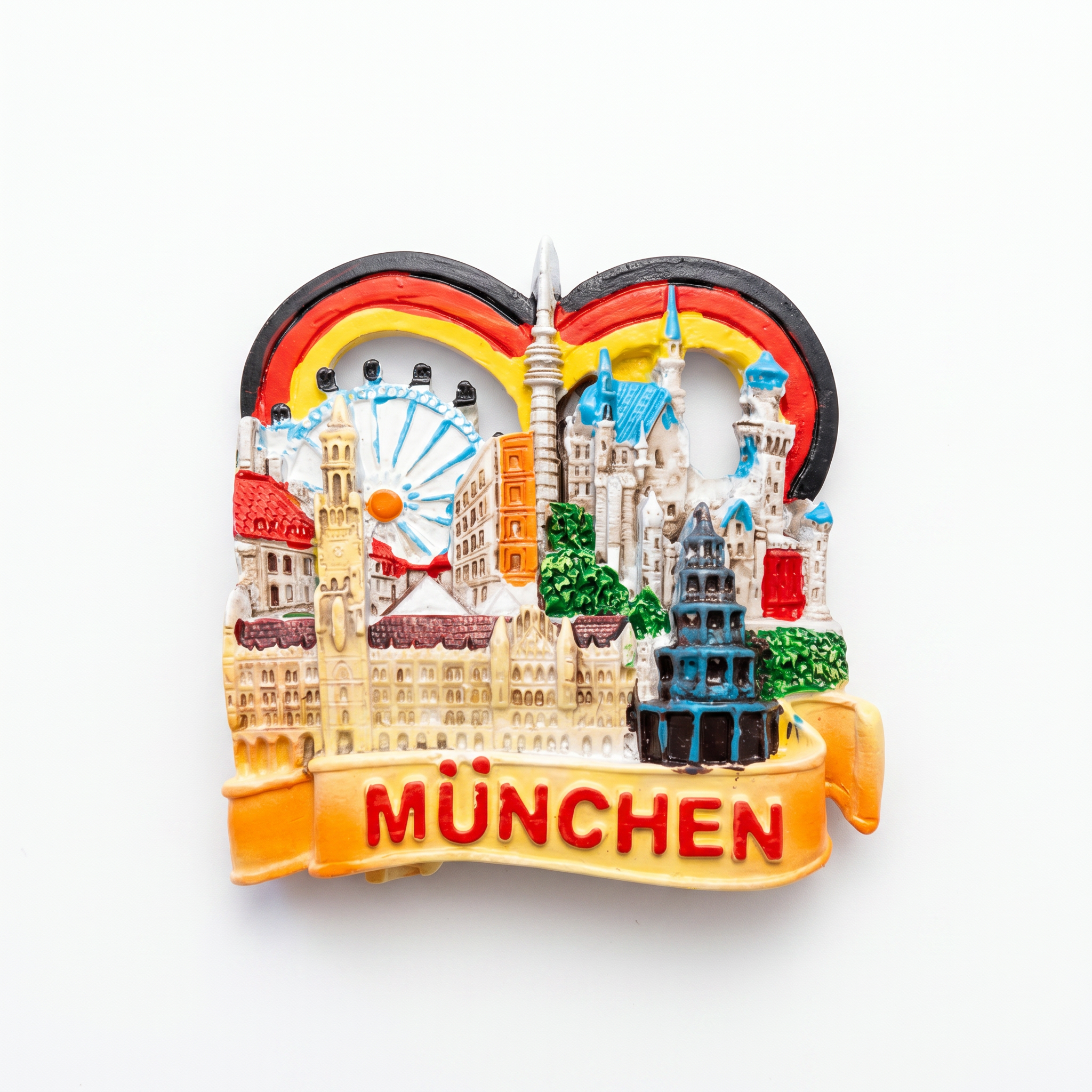 3D Magnet München Herz